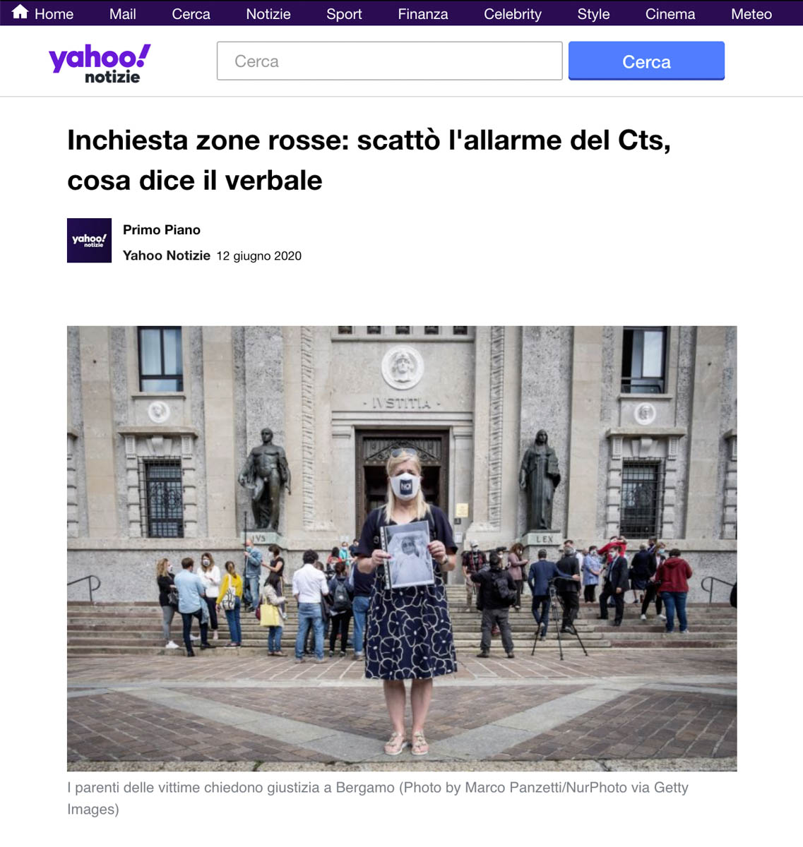 Publication on Yahoo News